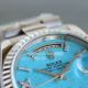 Swiss Replica Rolex Day-Date Turquoise Dial Stianless Steel Presidential Bracelet Watch (4)_th.jpg